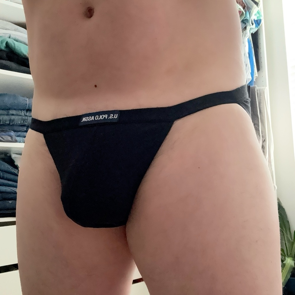 U.S. Polo Assn. Black Men's Bikini Briefs NWT